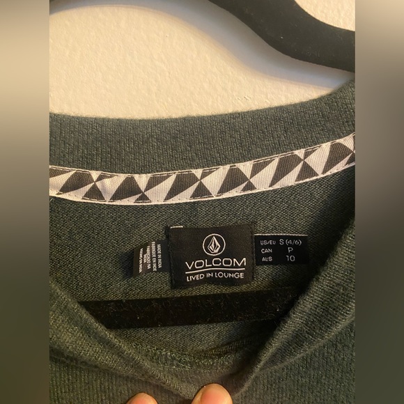 Volcom Lil Fleece Crew Dark Pine - Picture 6 of 13